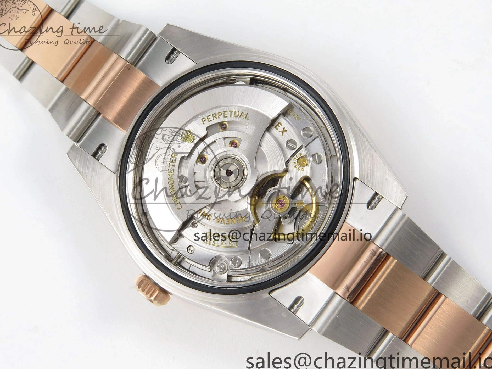 MiroTime 0210 Effortless DateJust 41 126331 SS RG ARF 1:1 Best Edition Brown Stick Dial on Oyster Bracelet SH3235 (Weighted) 201